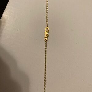 Personalized Claire Name script bracelet